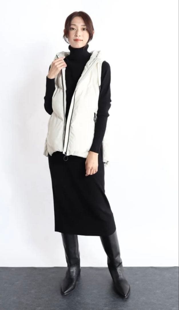 【すんこ】YAMADAYA CLOVE フード付きダウンベスト