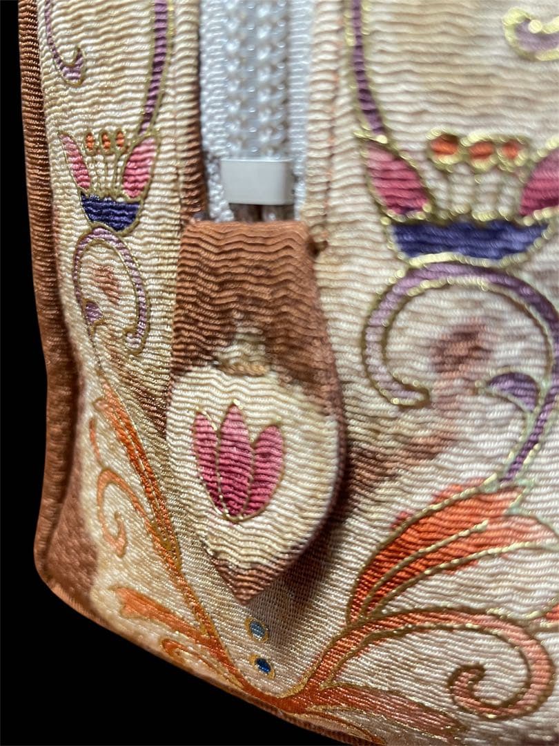 サ*バ様 □岡重　京都OKAJIMA 利休バッグ　正絹　和装　友禅　お茶席