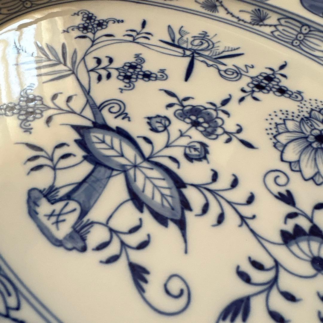◾️未使用品◾️マイセン Meissen ブルーオニオン オーバル大皿