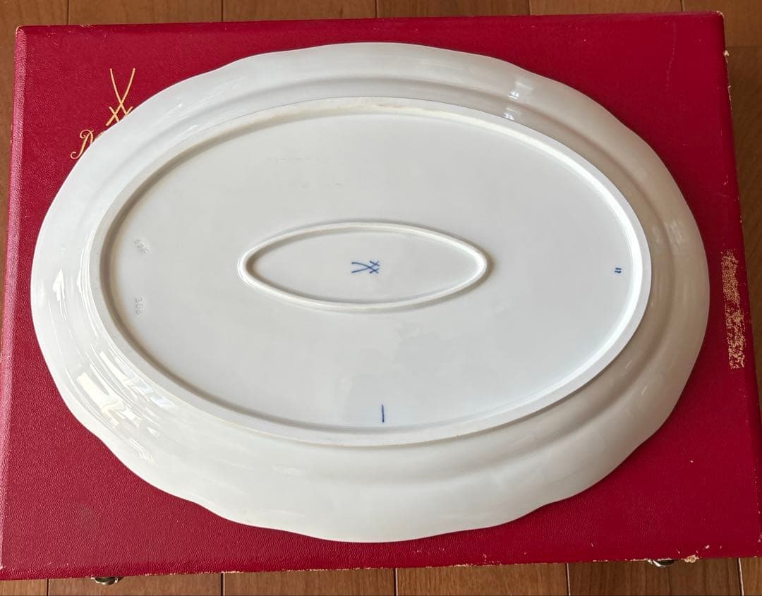◾️未使用品◾️マイセン Meissen ブルーオニオン オーバル大皿