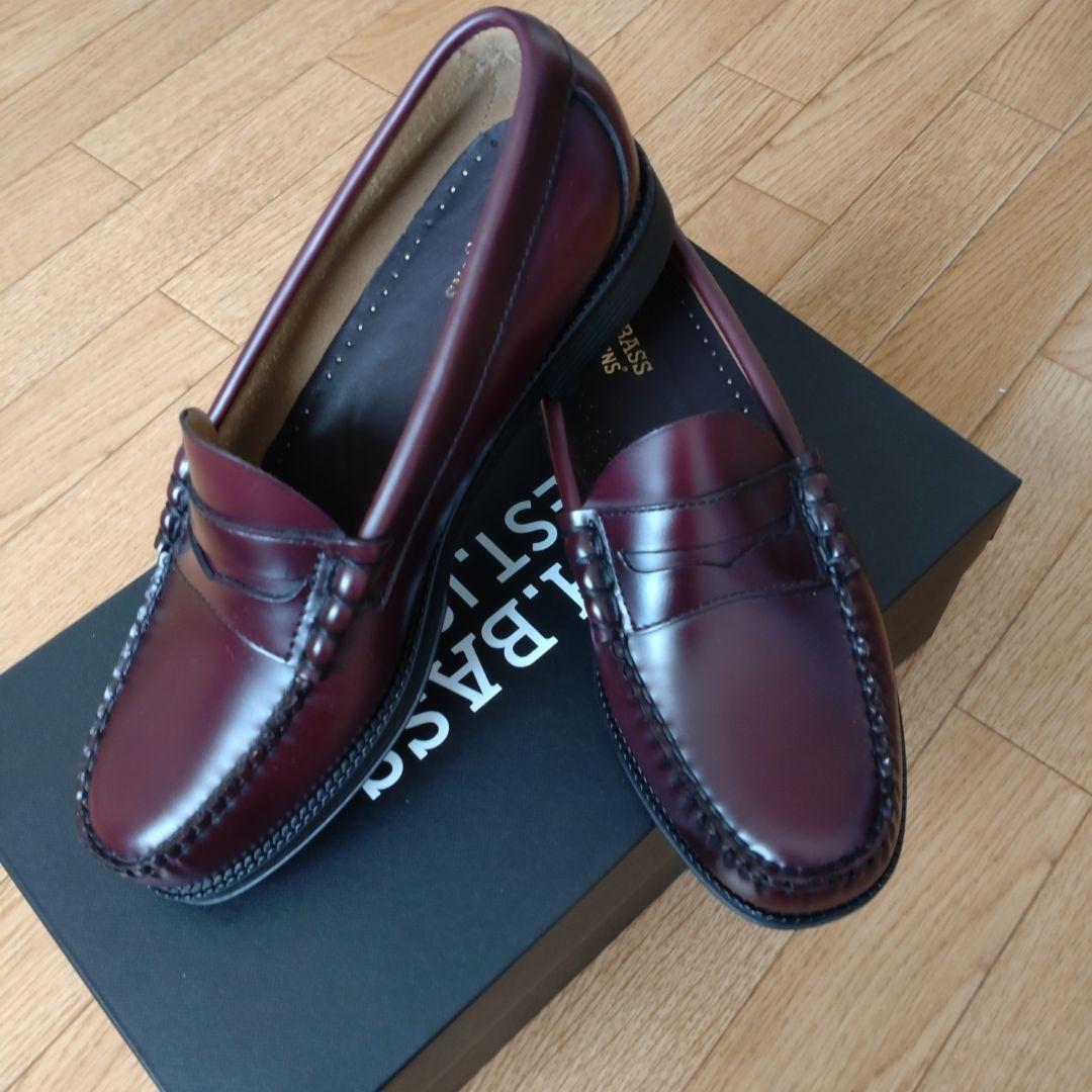 G.H.BASS ローファー LARSON US6.0(24.0) WINE