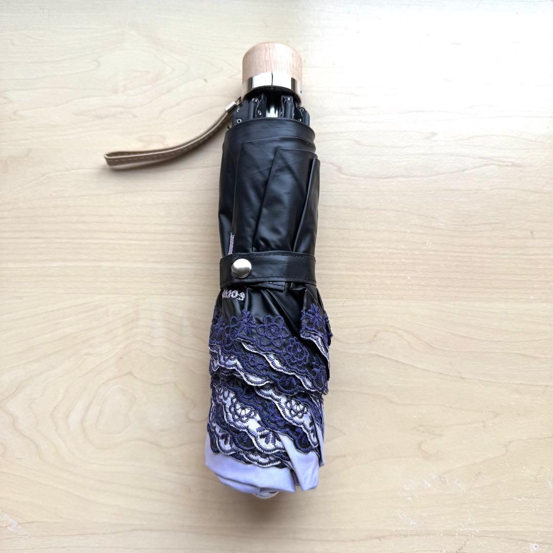 ★新品★ランバンコレクション　晴雨兼用　折りたたみ　日傘　１級遮光　開きやすい