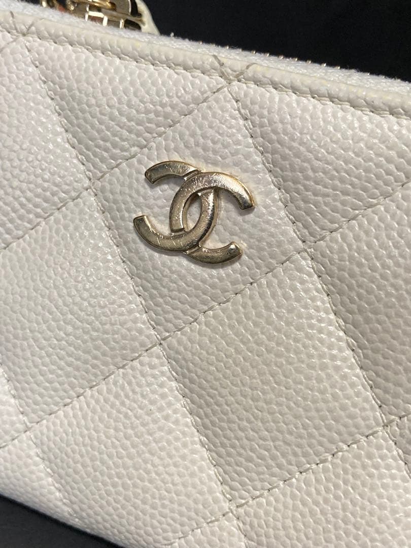 CHANEL シャネル　キャビア ケース キーリング　31番台