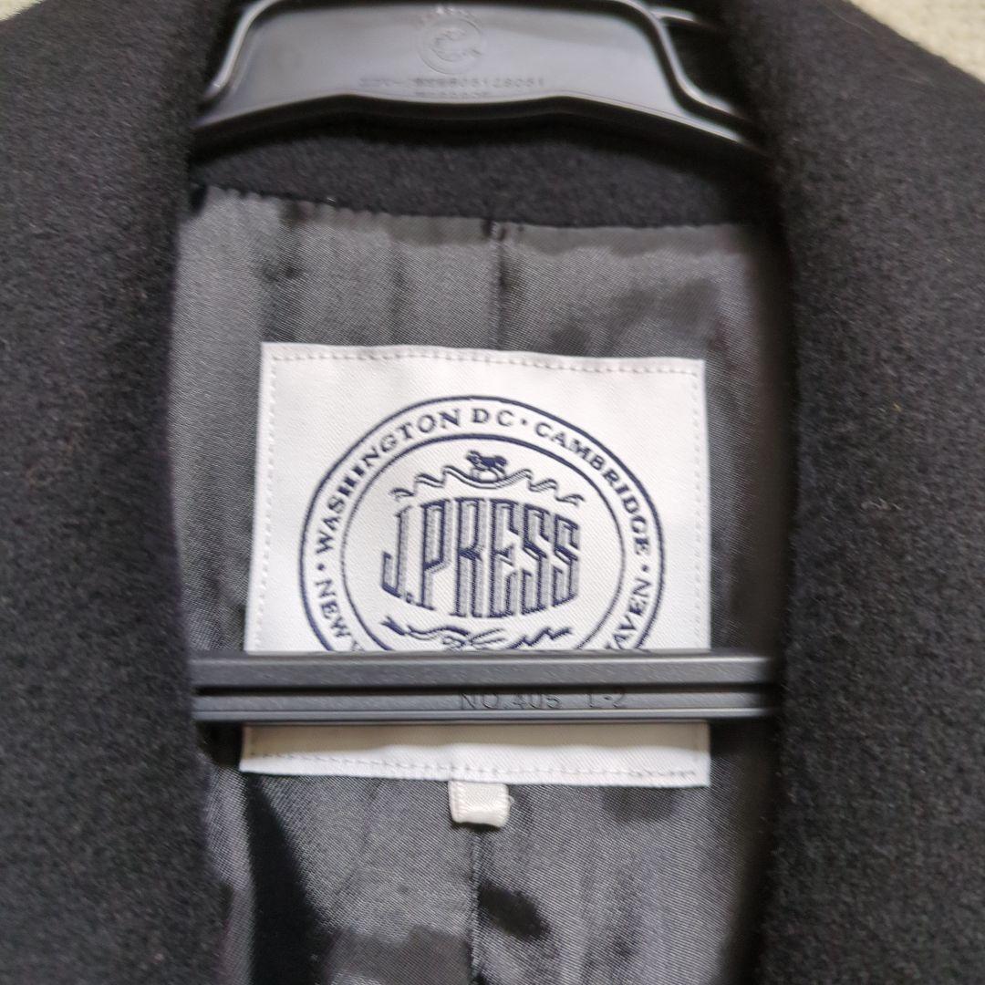 美品　オンワード　jプレス　チェスターコート　黒　クリーニング済　上品