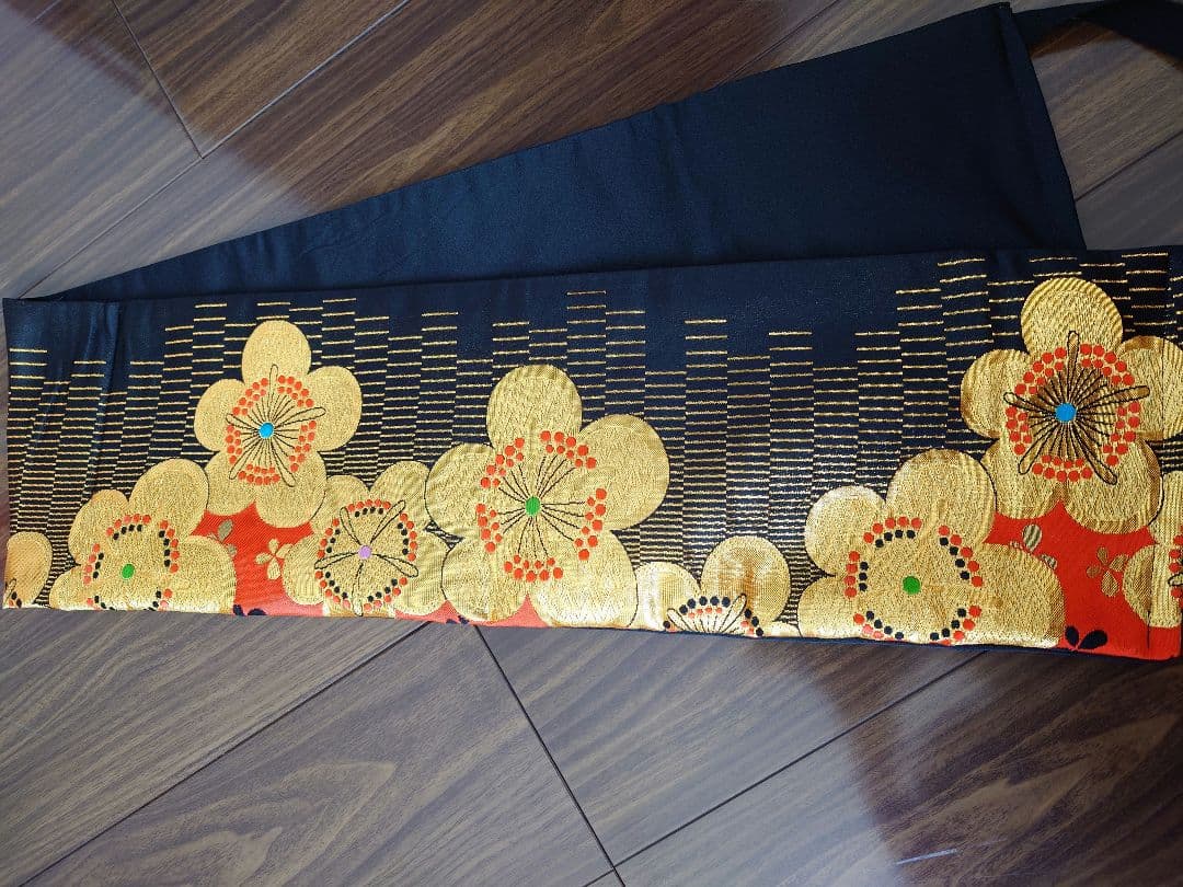 七五三　ハーフ成人式　ジュニア帯　大人用袋帯からの作り帯　1点物