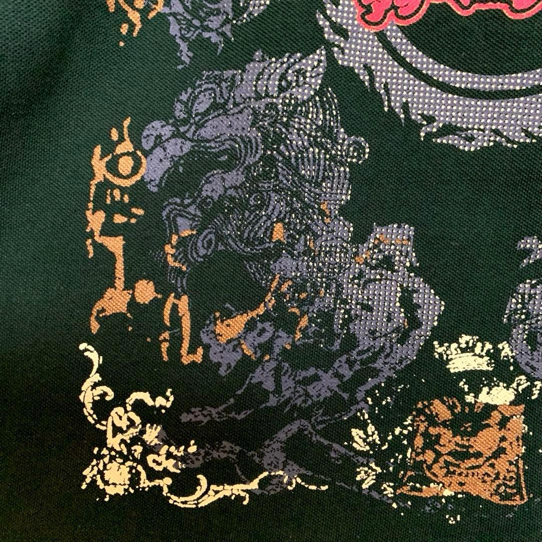 エヴィス　Ｅvisu プリント　ポロシャツ　オールド