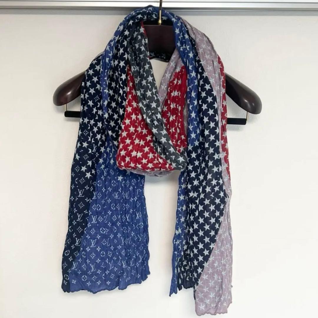 LOUIS VUITTONルイヴィトン ストール スターズ トゥルコワーズ