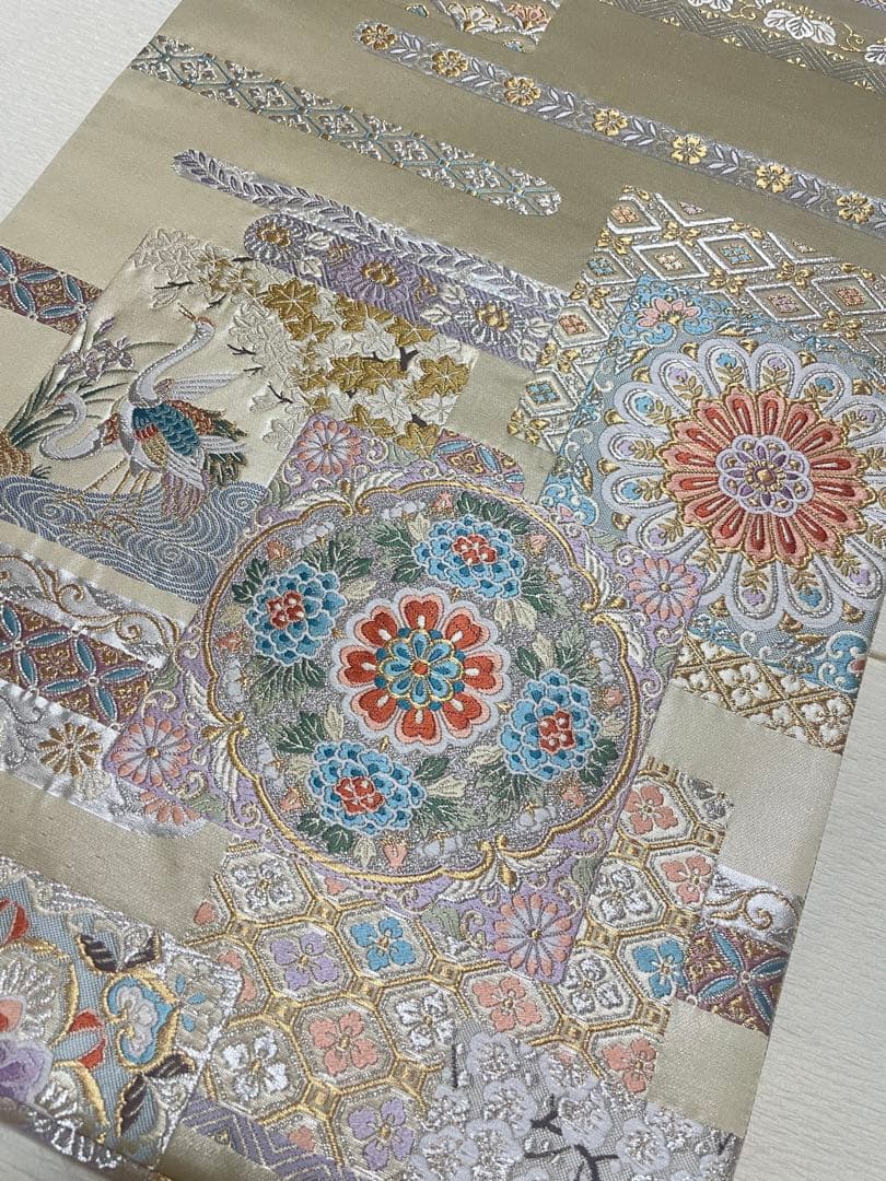 訪問着フルセット　辻ヶ花　金彩　絞り　地紋　高級　金銀糸　正絹　入学式　卒業式