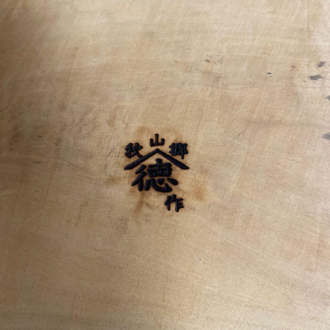 信州秋山郷　こね鉢　木鉢　蕎麦　うどんこね鉢　栃の木　手彫り　くり抜き　42cm