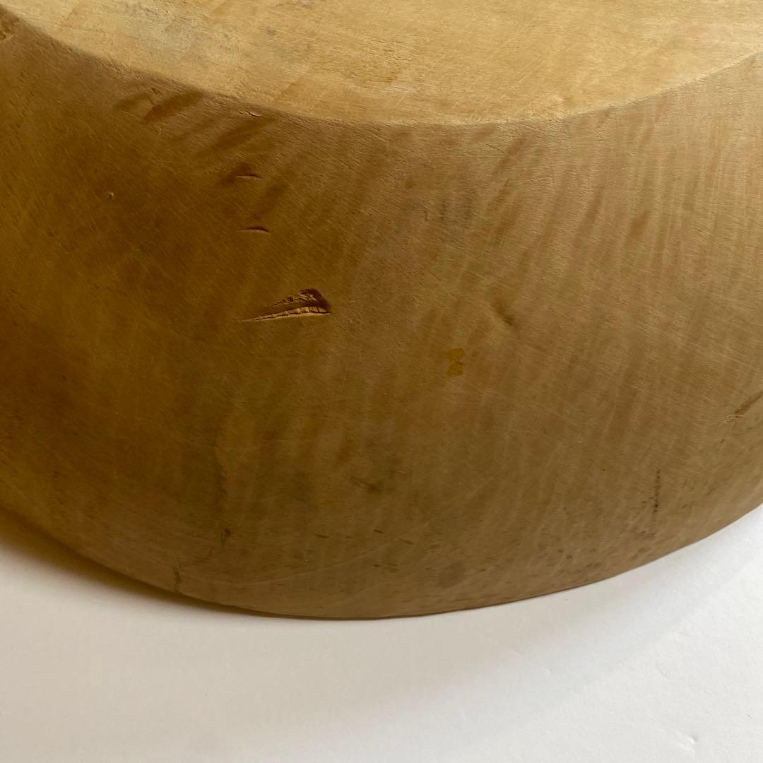 信州秋山郷　こね鉢　木鉢　蕎麦　うどんこね鉢　栃の木　手彫り　くり抜き　42cm