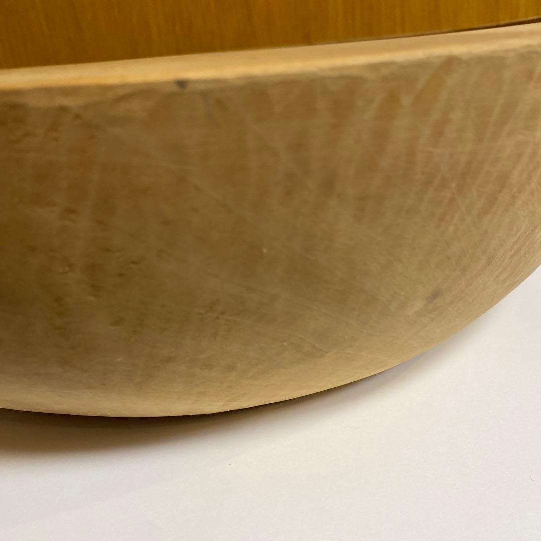 信州秋山郷　こね鉢　木鉢　蕎麦　うどんこね鉢　栃の木　手彫り　くり抜き　42cm