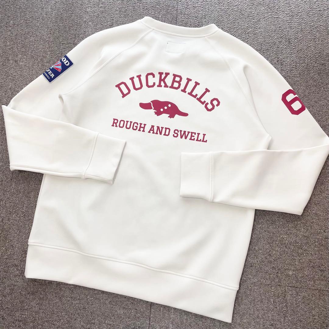 美品　ラフアンドスウェル　スウェット　プルオーバー　トレーナー　ホワイト　M