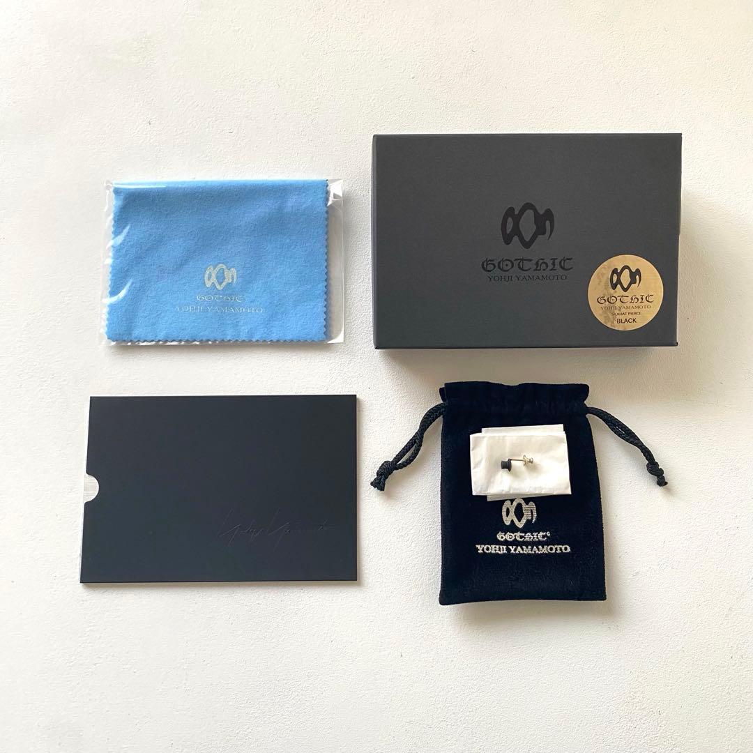 【新品】GOTHIC YOHJI YAMAMOTO シルクハット ピアス　黒