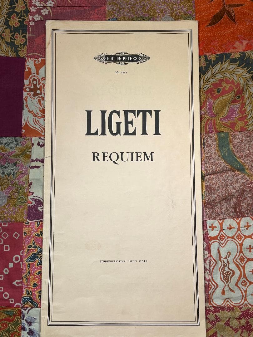 『2001年宇宙の旅』 Ligeti の大きな譜面-ジェルジ・リゲティ