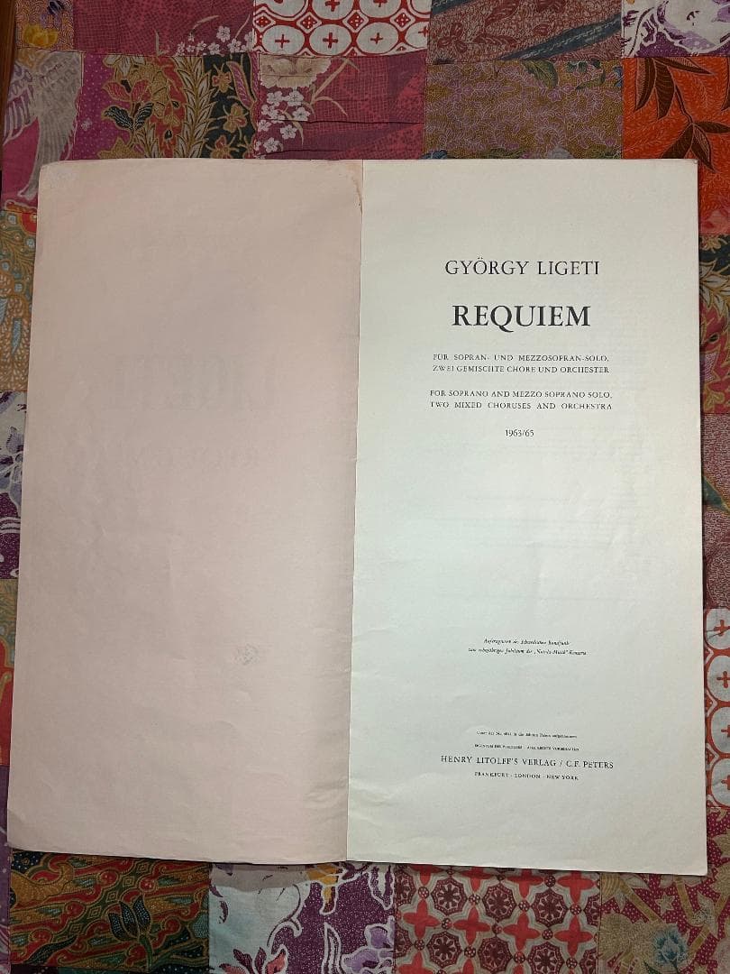 『2001年宇宙の旅』 Ligeti の大きな譜面-ジェルジ・リゲティ