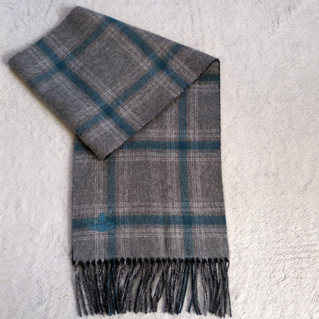 Vivienne Westwood マフラー　カシミヤ　リバーシブル