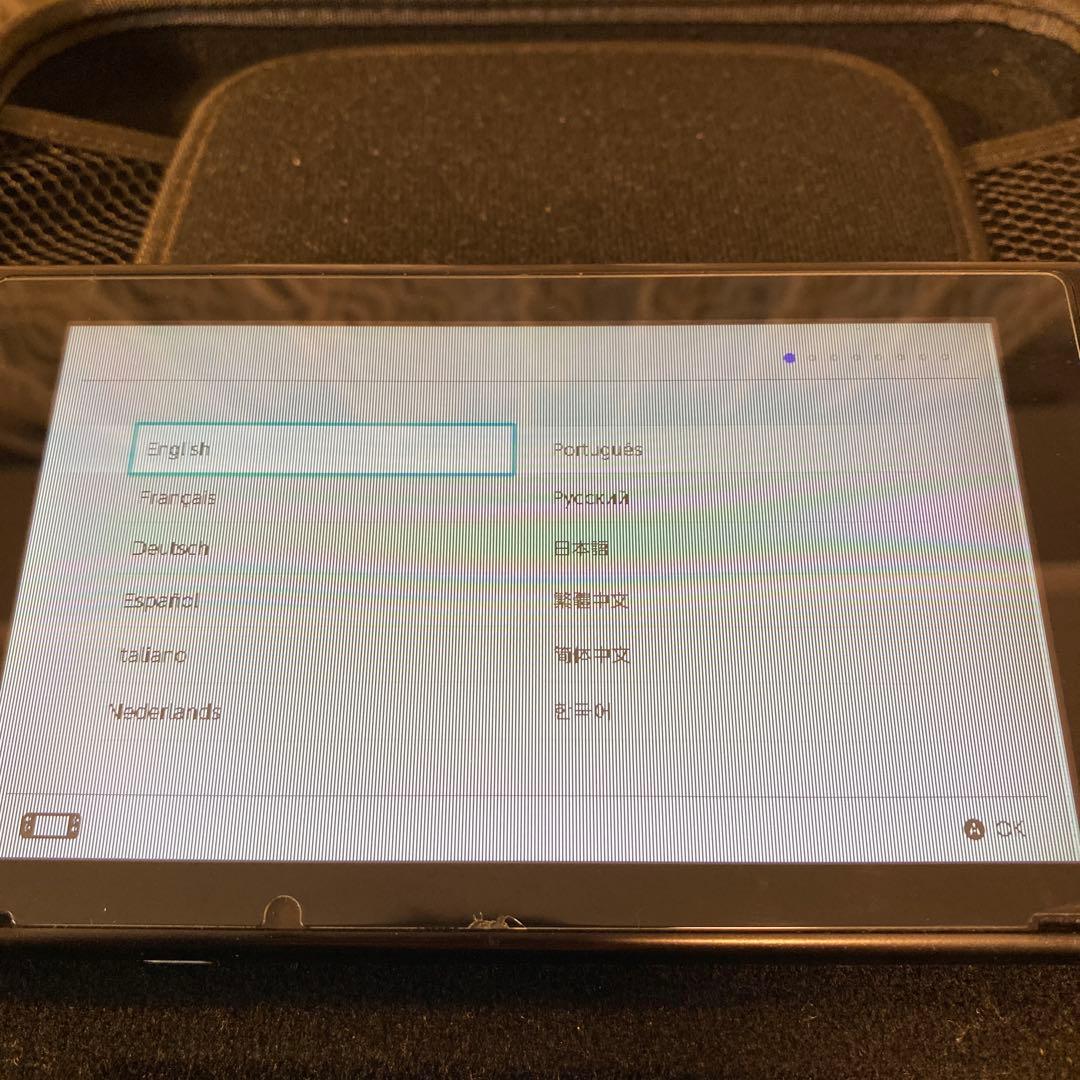 【液晶不備あり】Nintendo Switch グレー ケース付き