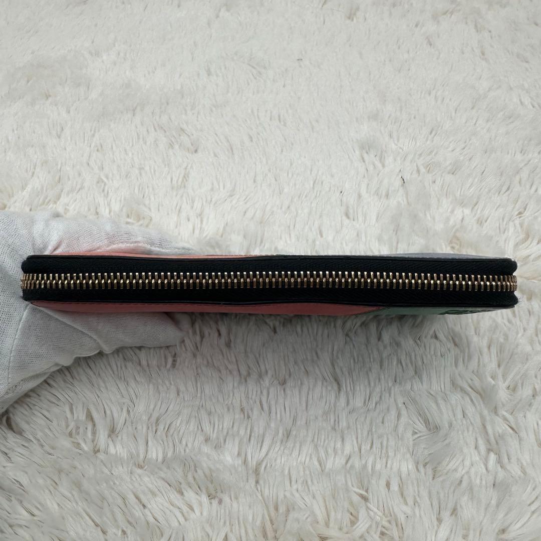 美品✨ロエベ　長財布　ラウンドジップ　パズル　アナグラム　マルチカラー　レザー