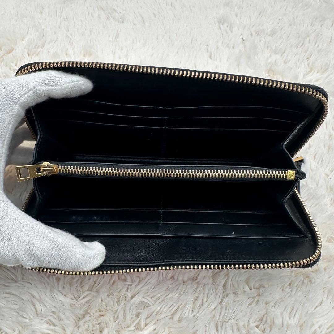 美品✨ロエベ　長財布　ラウンドジップ　パズル　アナグラム　マルチカラー　レザー
