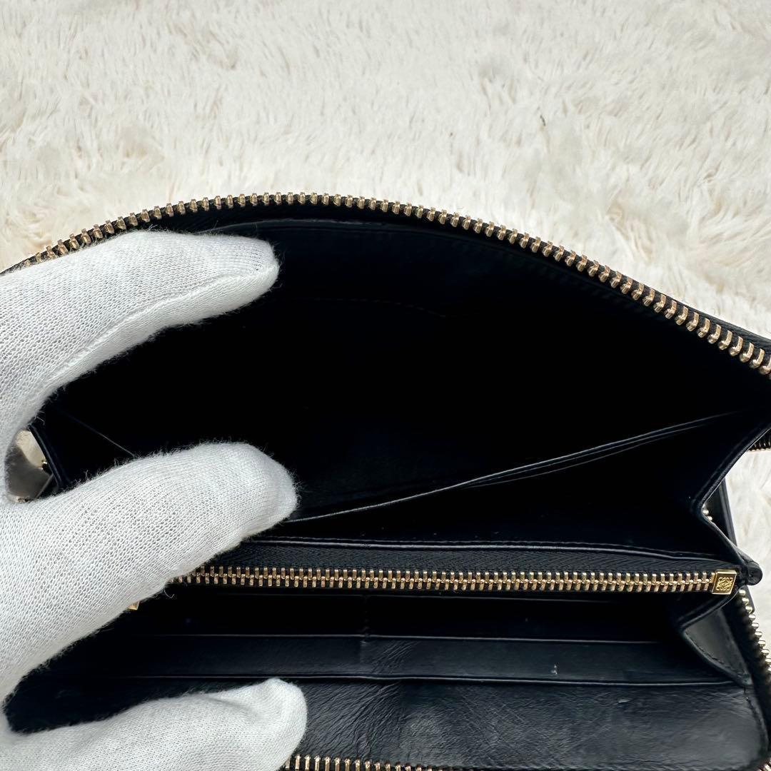 美品✨ロエベ　長財布　ラウンドジップ　パズル　アナグラム　マルチカラー　レザー