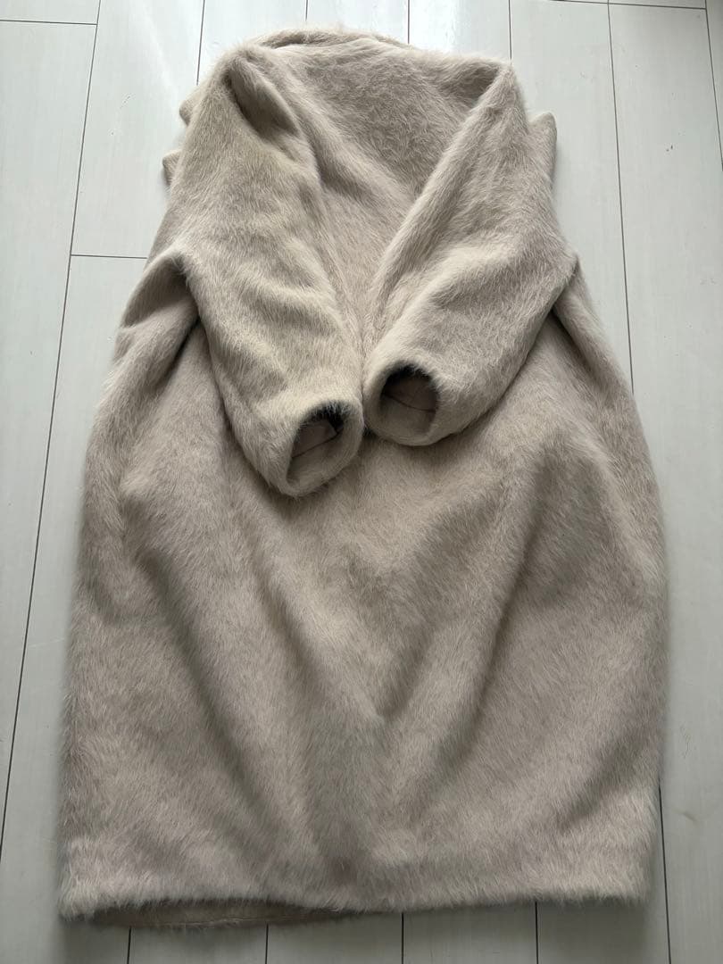 SNIDELシャギーコクーンコート ベージュsize0