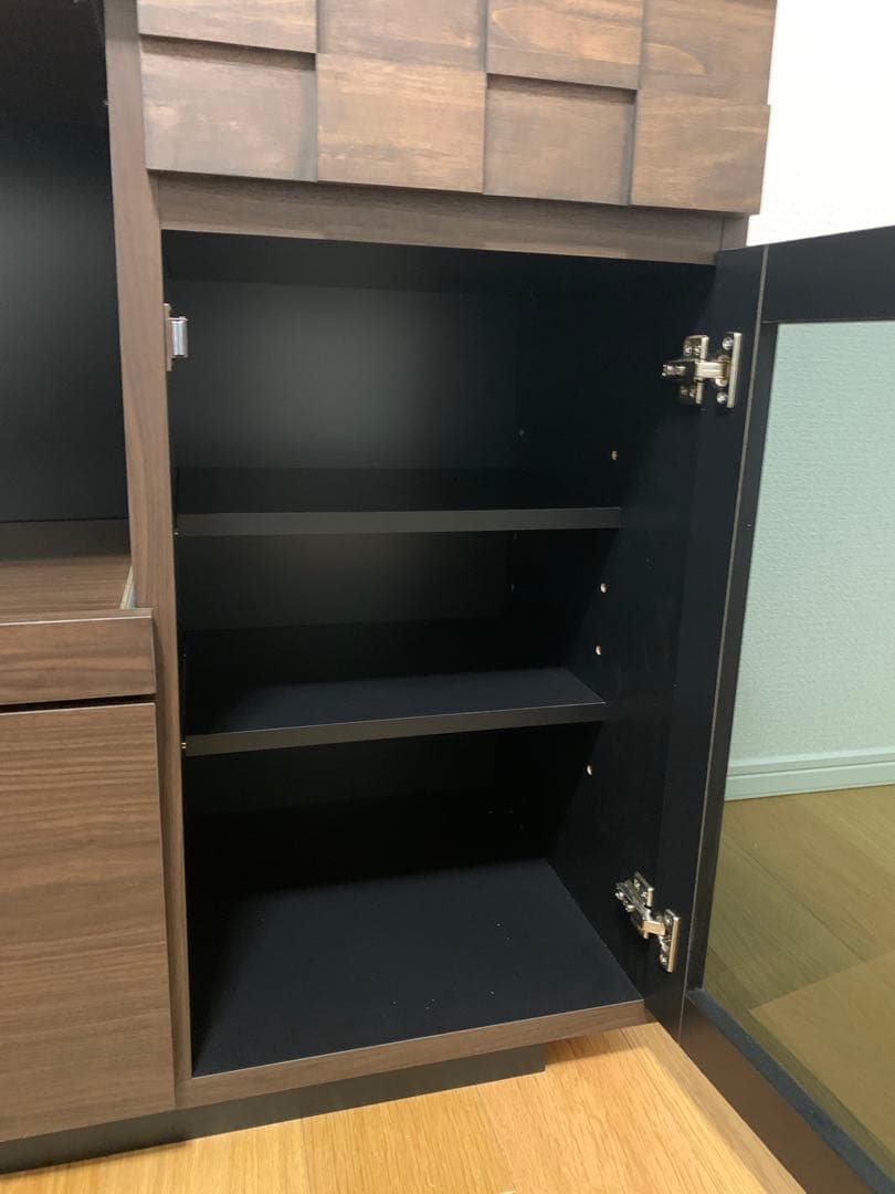 COLK 120 COUNTER ダークブラウン 食器棚