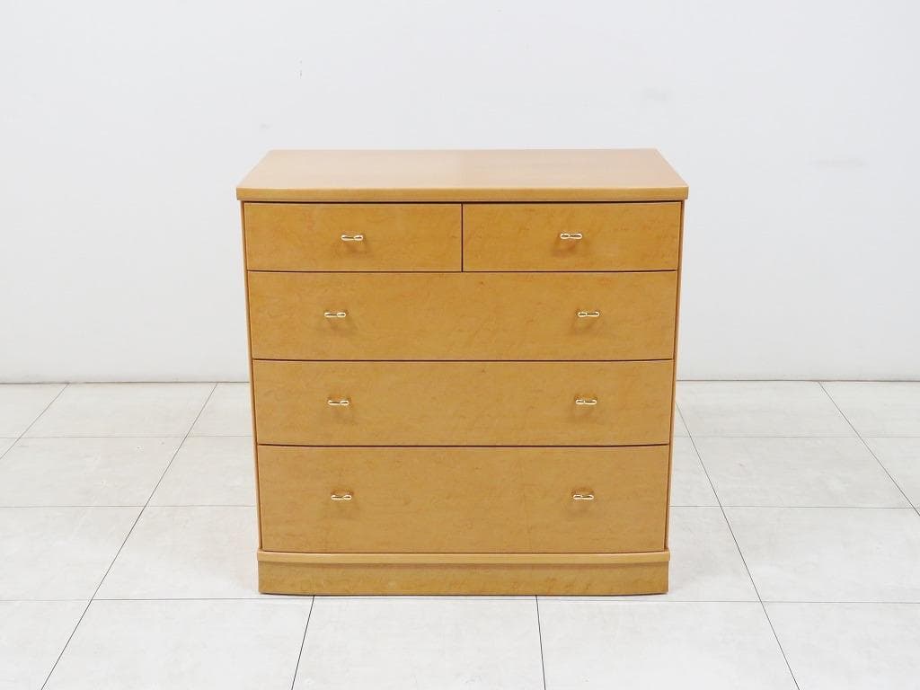 ノンナ様 高級■松岡家具■バーズアイメープル チェスト■箪笥 タンス ■IDC②