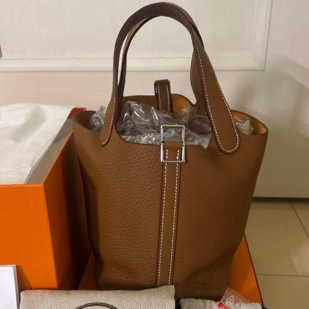 エルメスピコタンロック PM18 ゴールド×シルバー金具 2025年購入 新品