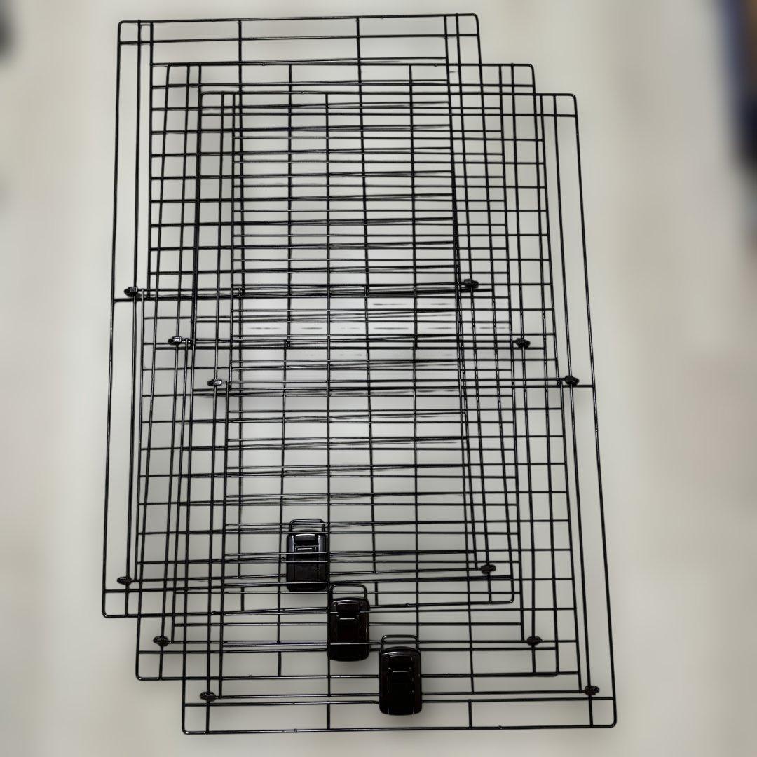 アイリスオーヤマ　コンビネーションサークル　3段　棚付き　キャットケージ　犬猫用