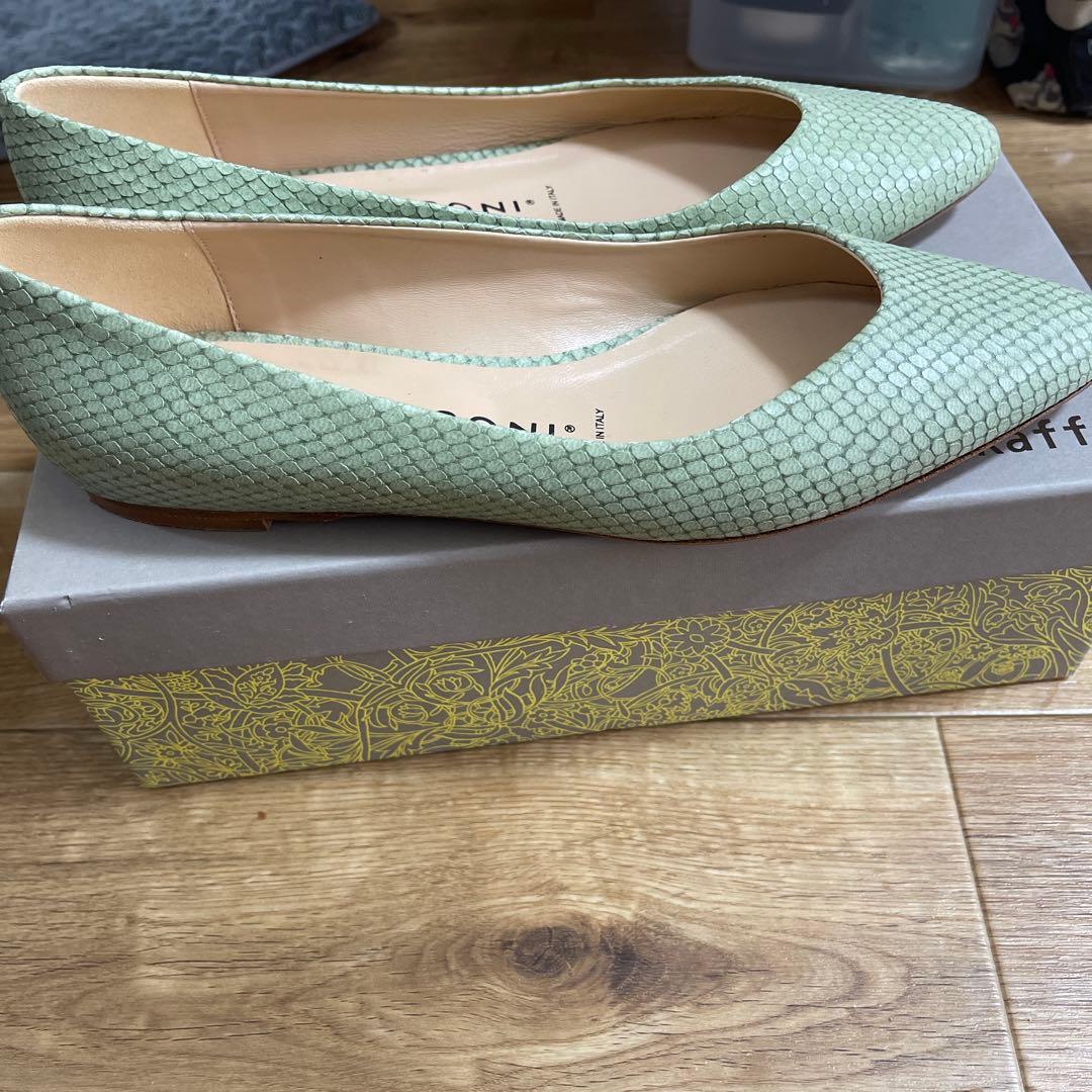 FABIO RUSCONI ファビオルスコーニ　パンプス　グリーン　39