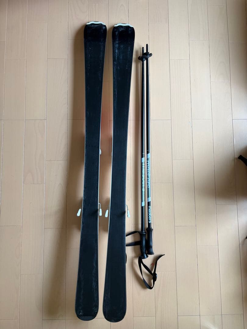 HEADスキー板137㌢　Rossi靴23.5 ストック100㌢のセット