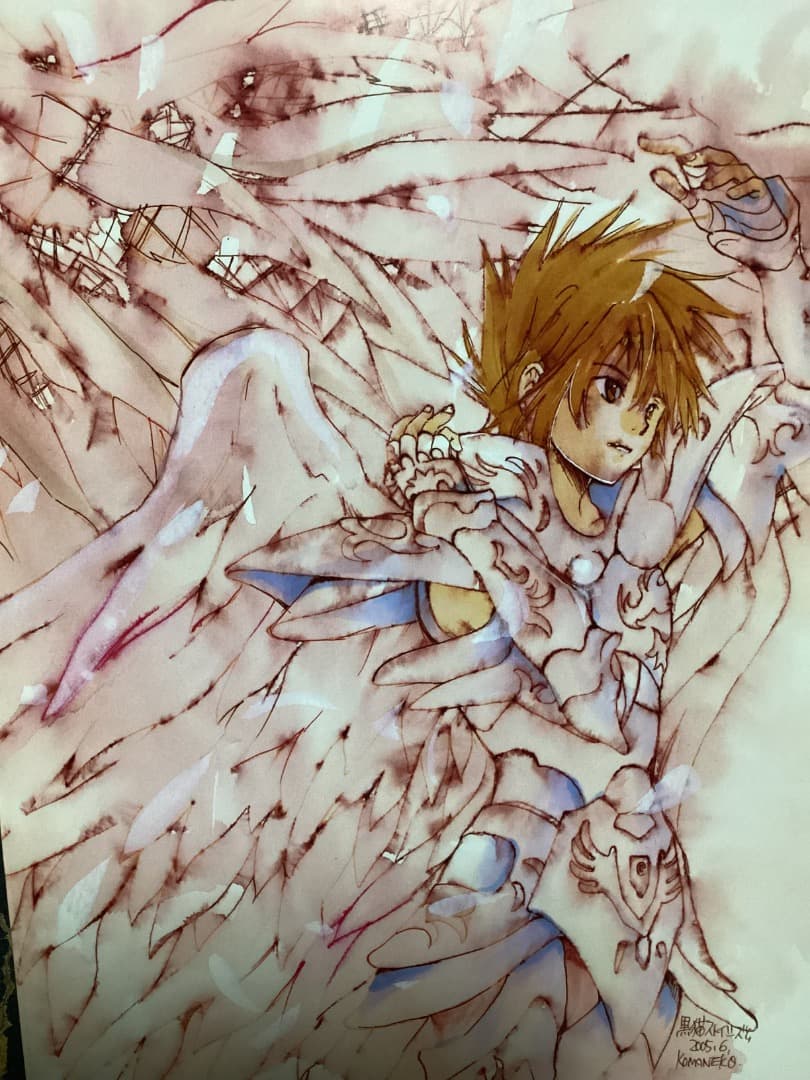 希少　手代木史織先生本人による　聖闘士星矢　同人誌　「Let me Fall」