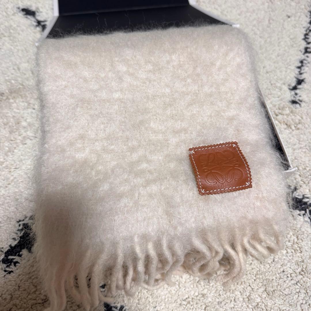 ロエベLOEWE アナグラム　モヘアウールストール