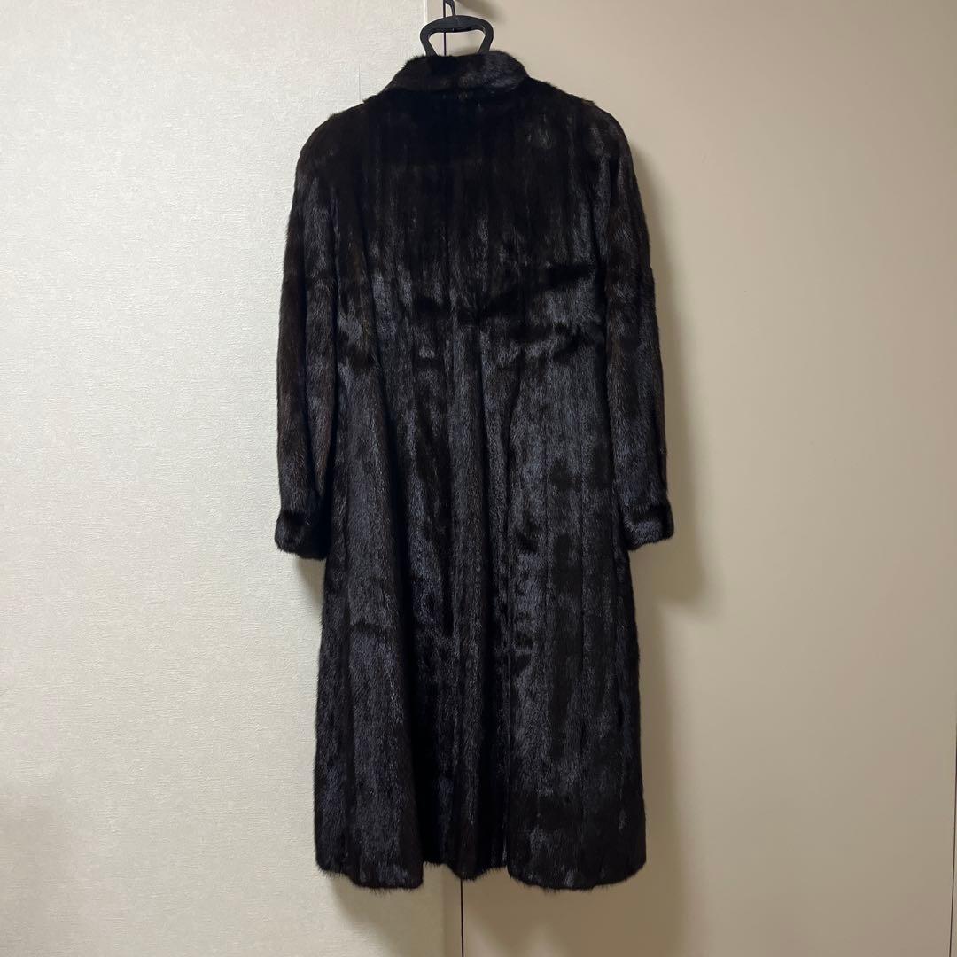 SAGA Superb Quality サガミンク　ロングコート　ダークブラウン