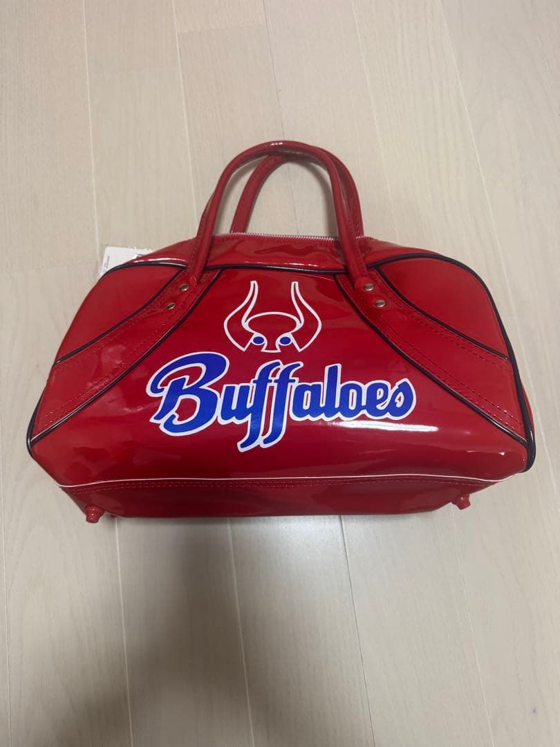 大阪近鉄バファローズの 旧ロゴ エナメルボストンバック