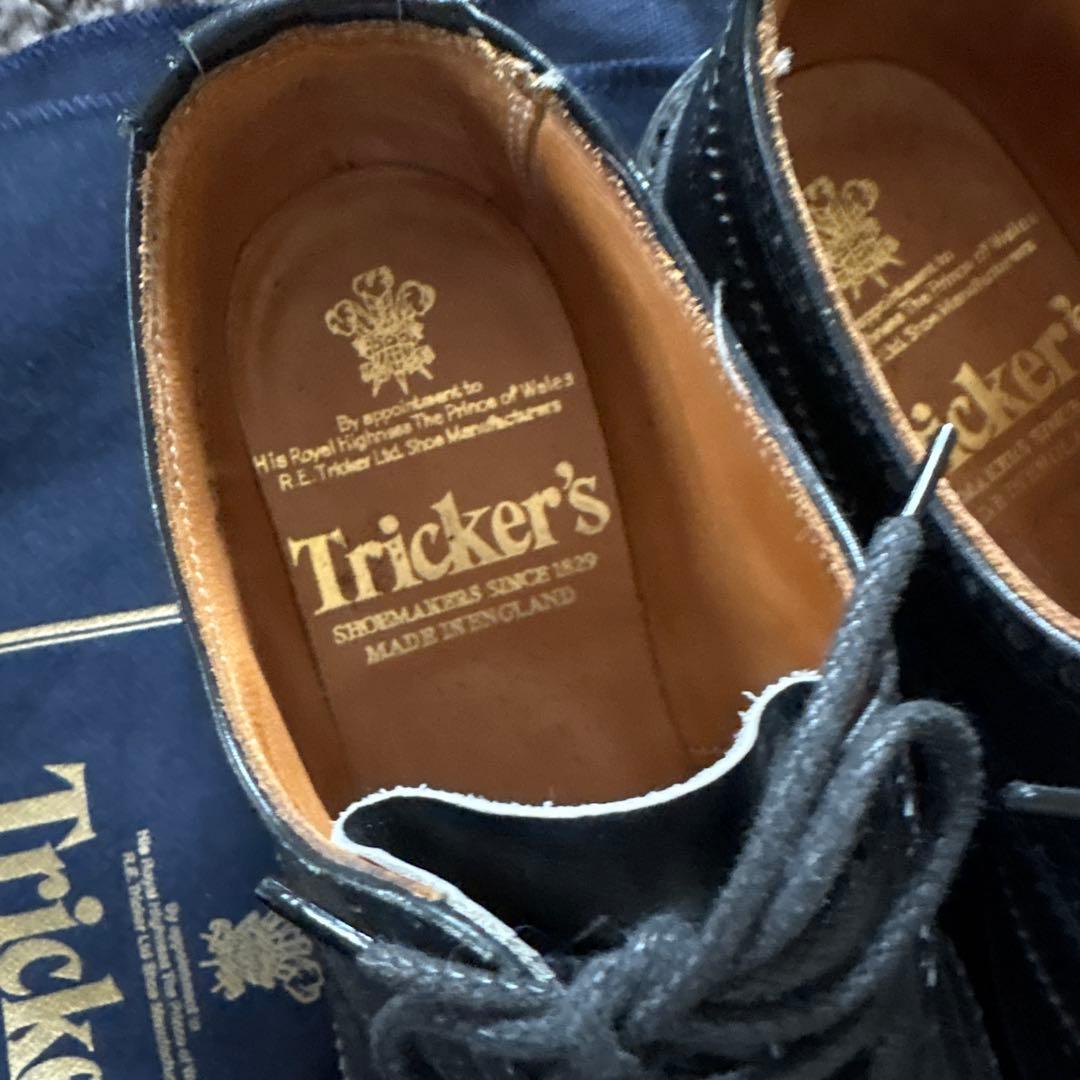 Trickers wing tipレースアップシューズ　サイズ23、ブラック