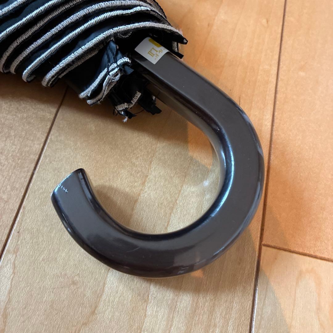 ビューランス持ち手付き晴雨兼用日傘ブラック