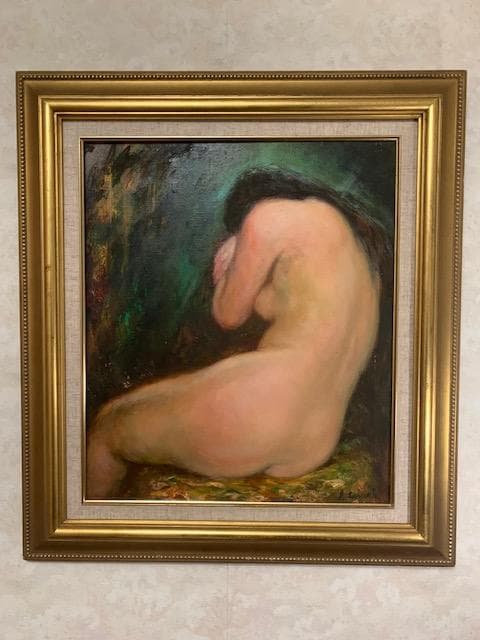 h*u様 1月30日迄の出品です❣️作者不詳⛄大型絵画⛄裸婦❣️油彩画⛄Ｆ１０号