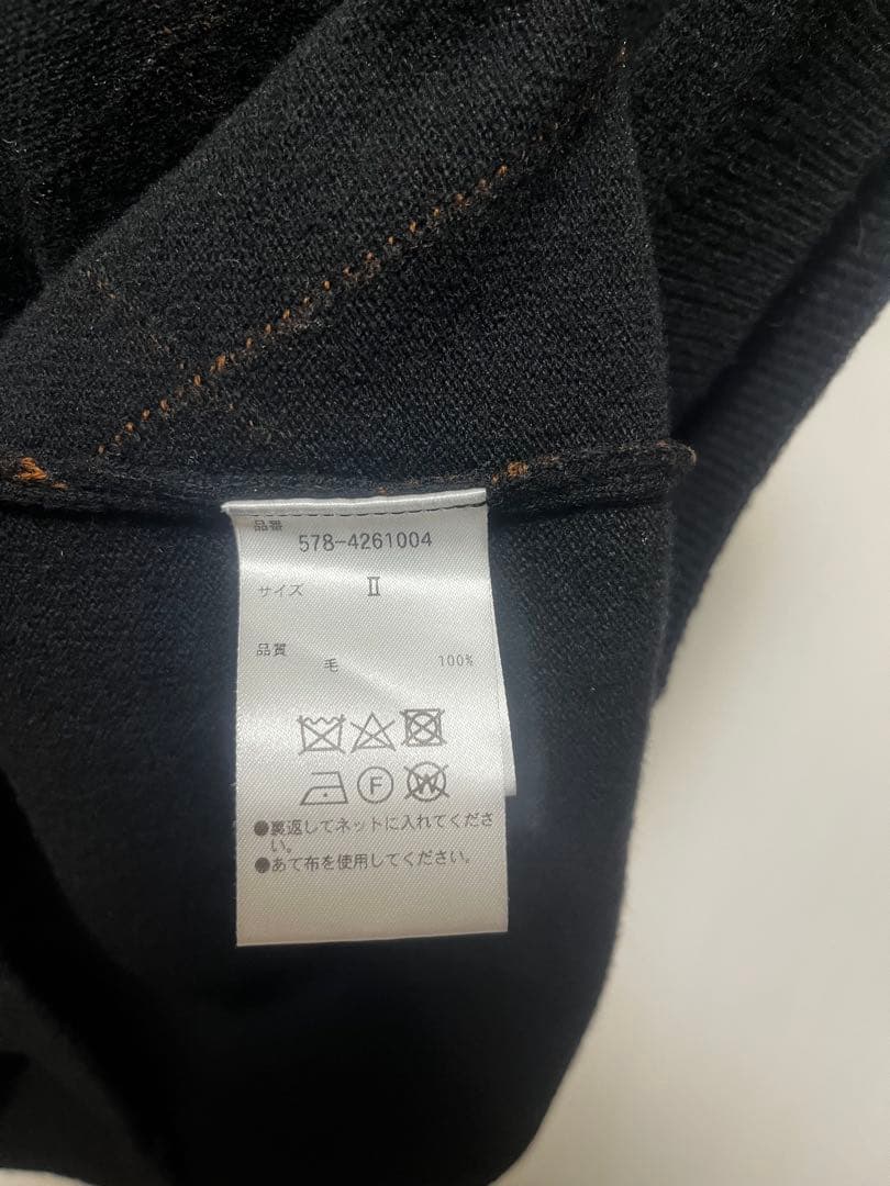 MARGARET HOWELL ブラックノースリーブニットベスト