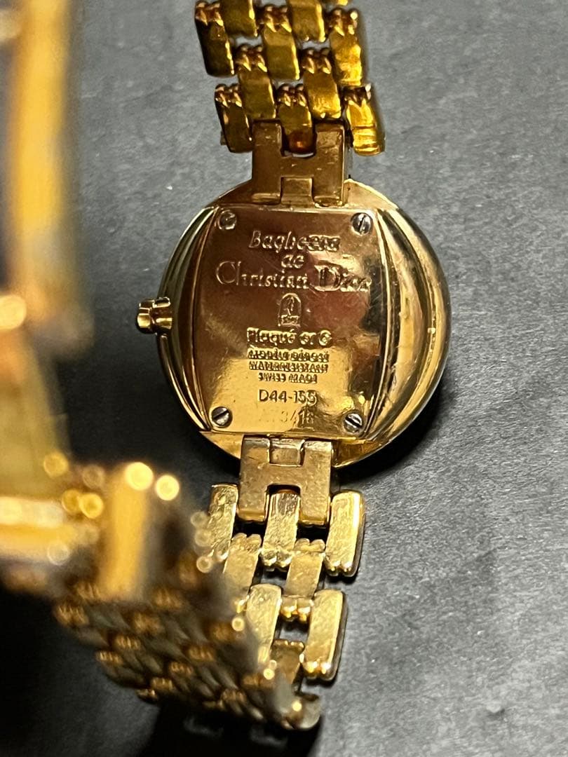 ★超絶美品！クリスチャンディオール バギラ石付レディース腕時計　動作良好