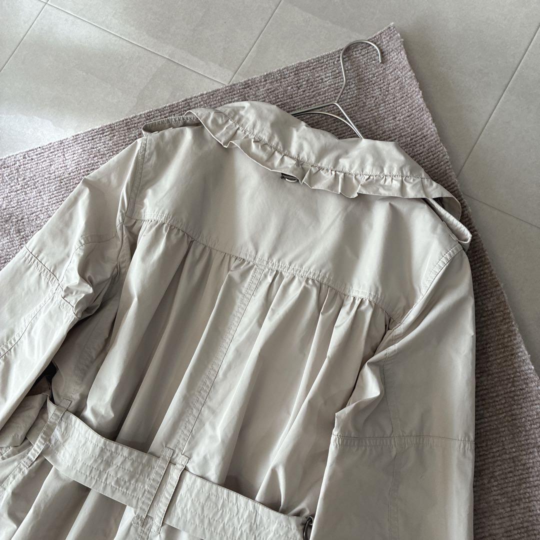 バーバリーロンドン♡キルティングライナー付き ナイロンジャケット 襟フリル 40