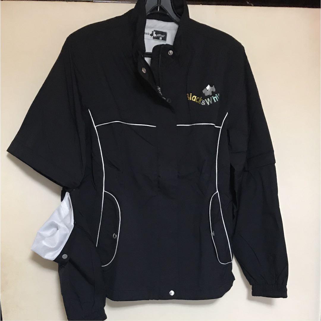 値下げ☆ブラック&ホワイト、ゴルフウエア