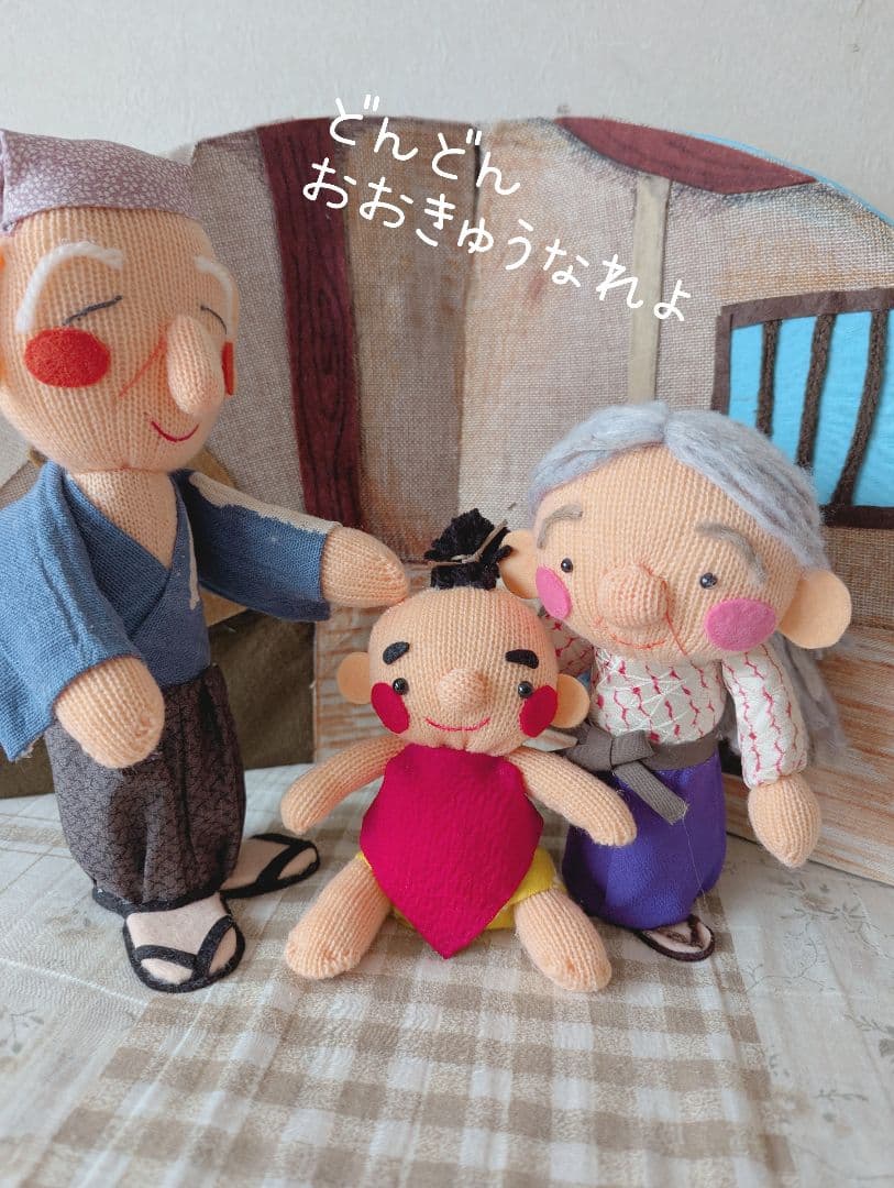 とんとん様オーダー品　桃太郎テーブルシアター　人形劇