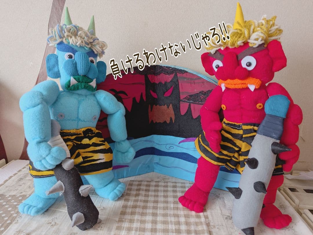 とんとん様オーダー品　桃太郎テーブルシアター　人形劇