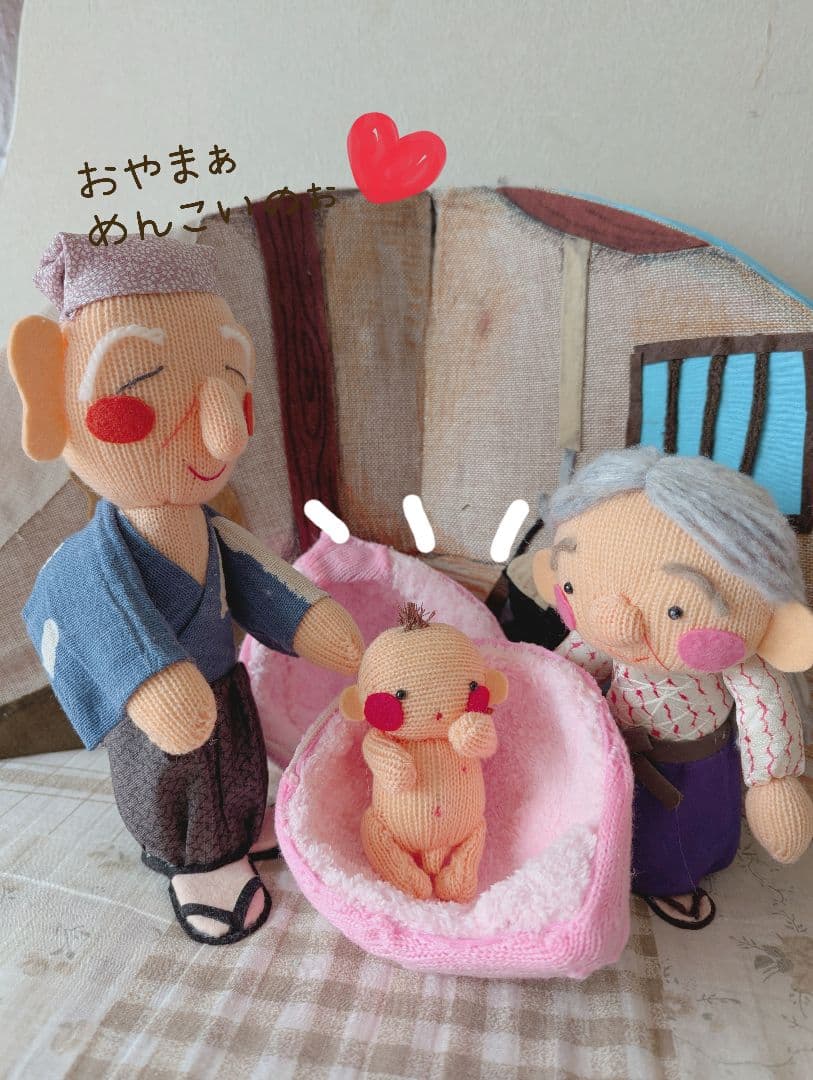 とんとん様オーダー品　桃太郎テーブルシアター　人形劇