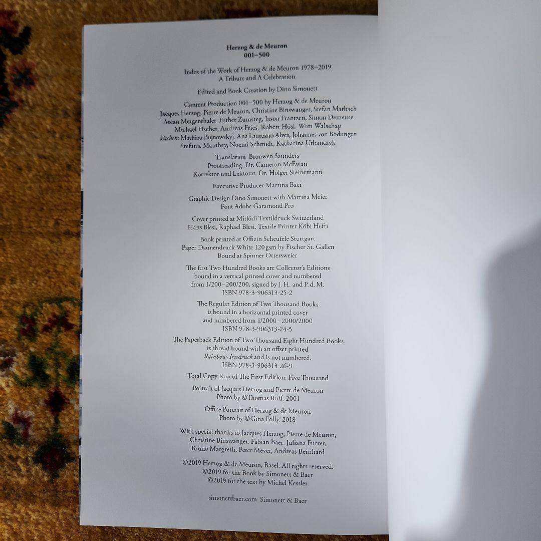 Herzog & de Meuron / 001 – 500
