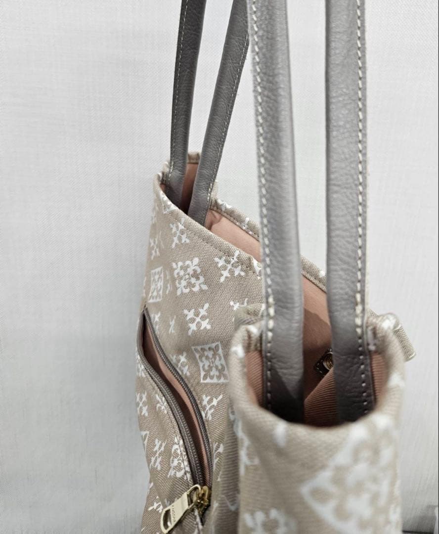 russet 幾何学模様トートバッグ