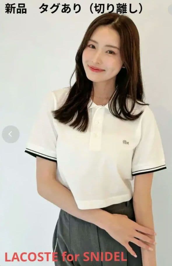 新品 SNIDEL×LACOSTE 半袖 ポロシャツ ラコステ　スナイデル
