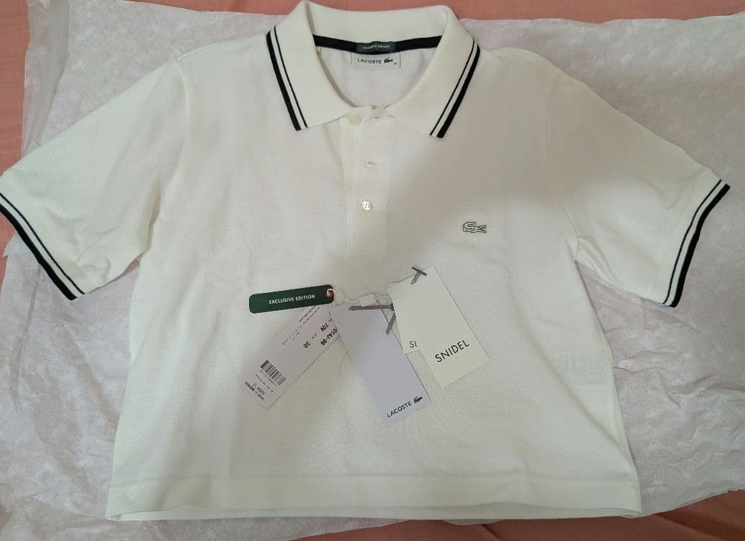 新品 SNIDEL×LACOSTE 半袖 ポロシャツ ラコステ　スナイデル
