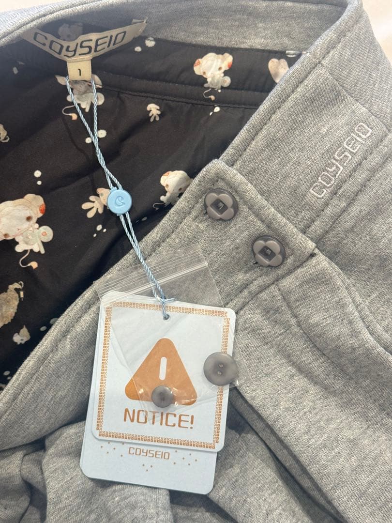 Coyseio グレー プリーツスカート